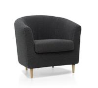 MAXIFUNDAS | Housse Extensible pour Fauteuil Cabriolet TULLSTA | Modèle Relive en Tissu Doux et élastique | Couleur Gris Foncé | Protection complète et Design élégant | Fabriquée en Espagne