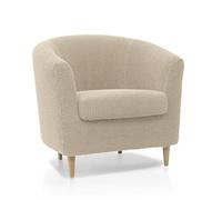 MAXIFUNDAS | Housse Extensible pour Fauteuil Cabriolet TULLSTA | Modèle Relive en Tissu Doux et élastique | Couleur Beige | Protection complète et Design élégant | Fabriquée en Espagne