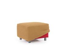 Maxifundas Housse pour Pouf carré Relive Tissu résistant et Ultra-Doux Lavable en Machine Taille Standard Jaune Fabriqué en Espagne