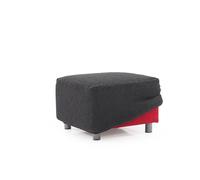 Maxifundas Housse pour Pouf carré Relive Tissu résistant et Ultra-Doux Lavable en Machine Taille XL Gris foncé Fabriqué en Espagne