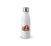 MAXIKIWI - Bouteille d'eau à paroi unique avec bouchon à vis, aluminium léger non isolé, sans BPA, anti-fuite - Bébés amoureux de l'été - 500 ml