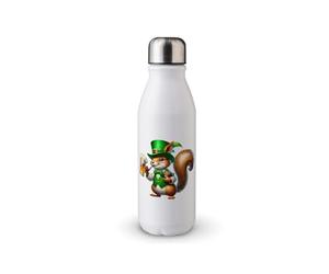 MAXIKIWI - Bouteille d'eau à paroi unique avec bouchon à vis, aluminium léger non isolé, sans BPA, anti-fuite - Animaux de la Saint-Patrick - 500 ml