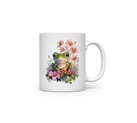 MAXIKIWI - Tasse à café ou à thé en céramique lisse et durable pour la maison ou le bureau - Parfait pour toutes les occasions - Thème grenouille mignonne 1-350 ml