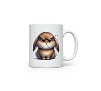 MAXIKIWI - Tasse à café ou à thé en céramique lisse et durable pour la maison ou le bureau - Parfait pour toutes les occasions - Thème animaux de la ferme drôles et grincheux 1-300 ml