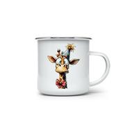 MAXIKIWI - Tasse à café ou thé en émail durable pour l'intérieur et l'extérieur - Animal insolite du Nouvel An - 350 ml