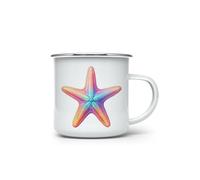 MAXIKIWI - Tasse à café ou thé en émail durable pour l'intérieur et l'extérieur - Fairy World Under The Ocean - 350 ml