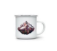 MAXIKIWI - Tasse à café ou thé en émail durable pour l'intérieur et l'extérieur - Rocky Mountain - 350 ml