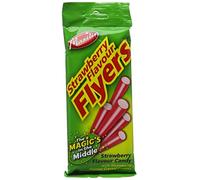 Maxilin - Sachet de 90 g de bonbons goût fraise avec centre en cristal au goût fraise - Convient aux végétariens et végétaliens