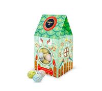 Maxim’s - Le Nichoir - Maisonnette de Pâques - 10 œufs dragéifiés au cœur praliné croustillant - Cadeau gourmand & collection printemps