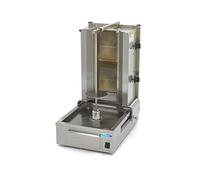 Maxima Barbecue à kebab gastronomique - 2 brûleurs - 20 kg de viande - gaz