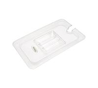 Maxima Couvercle gastronorm - 1/6 GN - polycarbonate - avec ouverture pour cuillère