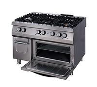 Maxima Cuisinière Premium - 6 Brins - Triple - 90 cm de Profondeur - Gaz in our électrique