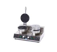 Maxima Gastro Lot de 2 gaufres en forme de cœur 1000 W