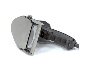 Maxima Kebab Couteau 0,8 mm Électrique Inclus Lame de Rechange et Affûteuse - Professionnel - Doner Kebab, Shoarma, Gyros - 2600 r/pm