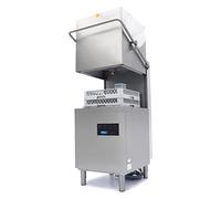 Maxima Lave-vaisselle à capot - 50x50cm - avec pompes de vidange, de rinçage et de savon - 400V