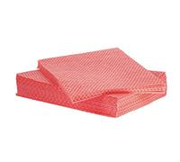 Maxima Lot de 50 chiffons légers tout usage Rouge