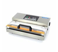 Maxima Machine sous Vide Alimentaire Inox 475 W - Barre de Soudure 31 cm - Pompe Double Aspiration 0.96 Bar - Appareil de Mise sous Vide Professionnel