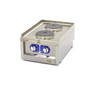 Maxima Plaque de cuisson électrique de classe commerciale - 400 x 600 mm - 2 brûleurs - 3500 W