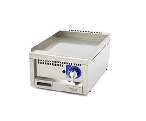 Maxima Plaque de cuisson Gastro de ommercial - Gaz - Lisse - 400 x 600 mm de profondeur - Avec protection anti-éclaboussures - 3000 W