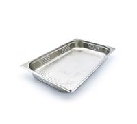 Maxima Récipient gastronomique - 1/1 GN - 6,5 cm de profondeur - Acier inoxydable - Perforé