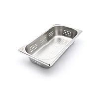Maxima Récipient gastronorm - 1/3 GN - profondeur 6,5 cm - acier inoxydable - perforé