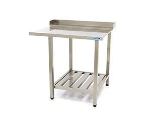 Maxima Table d'écoulement - 700 x 750 mm - En acier inoxydable - Droite