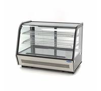 Maxima Vitrine à gâteaux - 160 L - 88 cm - portes coulissantes arrière