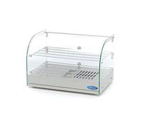 Maxima Vitrine chauffante - 55 cm - 2 niveaux - Acier inoxydable - 45 l - 30 à 90 °C - 800 W