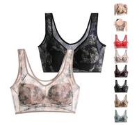 Maximartus Buttonless Comfortable Bra, Blaciokamith Super Gather Bra, Soft Silk Tulle Smooth Push Up Bras