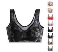 Maximartus Buttonless Comfortable Bra, Blaciokamith Super Gather Bra, Soft Silk Tulle Smooth Push Up Bras