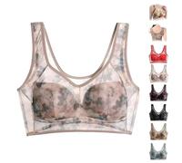 Maximartus Buttonless Comfortable Bra, Blaciokamith Super Gather Bra, Soft Silk Tulle Smooth Push Up Bras