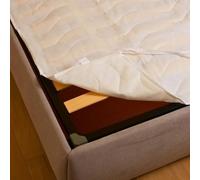 MAXIME MAISON - Couvre-Sommier, Cache Sommier 170x190 Matelassé Made in Italy, Protege Sommier 170x190, sous Matelas avec des Lacets aux Coins, Matériau Hypoallergénique, Anti-Acariens, Respirant