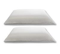 MAXIME MAISON - Oreiller Memoire Forme Lot de 2 40x70 Orthopédique, Coussin a Memoire de Forme Rectangulaire Made in Italy (2, Revêtement Classique, Hauteur 13)