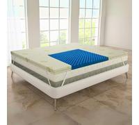 MAXIME MAISON - Topper Double Déhoussable, Topper Memory Foam 170 x 190 cm en Aloe Vera, Convient pour Matelas Double 170 x 190, lit Double 170 x 190, Dessus Matelas Made in Italy