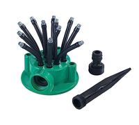 Maximex Arroseur de Jardin avec Bras Flexibles, 12 Bras Flexibles, arrosage ciblé Parterre et pelouse, économie d'eau