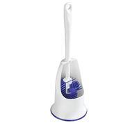 Maximex Brosse hygiénique pour WC Lila, avec brosse de bordure et porte-brosse, autonettoyante, dimensions (l x h x p) : 13,5 x 41,8 x 13,5 cm
