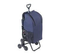 Wenko - Chariot de courses avec siège - Sac isotherme 35 L - Bleu foncé Bleu G