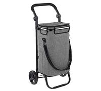 Maximex Chariot de Courses Thermo & Comfort Multi-Usage, Gris - Gris Clair