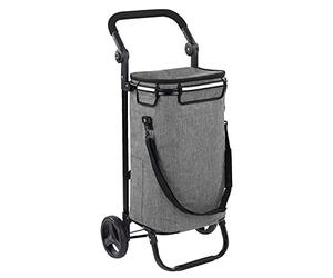 Maximex Chariot de Courses Thermo & Comfort Multi-Usage, Gris - Gris Clair