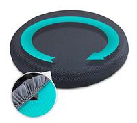 Maximex Coussin pivotant en gel, coussin ergonomique rotatif à 360° avec découpe douce au milieu, confort d'assise soulageant la pression, coussin qui protège le dos comme aide pratique à s'asseoir et