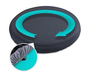 Maximex Coussin pivotant en gel, coussin ergonomique rotatif à 360° avec découpe douce au milieu, confort d'assise soulageant la pression, coussin qui protège le dos comme aide pratique à s'asseoir et