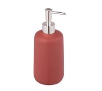 Maximex Distributeur de Savon Olinda Rouge - Accessoire de Salle de Bain avec Finition Mate - 0,5 l 70192400 8 x 20 x 7,7 cm