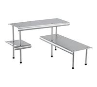 Maximex Étagère d'angle de cuisine Massivo Trio à 3 rayons, Argent