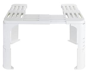 Maximex Étagère universelle Multiflex, étagère réglable en hauteur, en longueur et en largeur, utilisable de manière polyvalente comme étagère ou étagère pour élément bas, plastique robuste