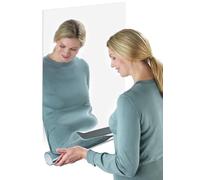 Maximex Feuille Miroir indéchirable avec Effet de réflexion | Collage Facile | Découpe personnalisée | Quadrillage pour précision | 58 x 150 cm