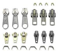 Maximex Kit de réparation fermetures à glissière en 22 pièces en 22 pièces Argent