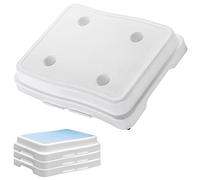 Maximex Lot de 3 marches de Salle de Bain pour entrée et Sortie (10 cm de Haut) pour baignoires, Marche antidérapante avec Plateau Extra Large 35,6 x 45,7 cm, capacité de Charge 190 kg, empilable
