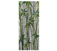 Maximex Rideau bambou, rideau à accrocher à une porte, 2 crochets, Motif de "bambou", rideau protection anti-insectes et courant d'air, fait en bambou, 90 x 200 cm
