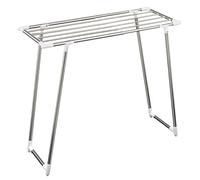 Maximex Sèche-Linge Télescopique Extensible pour Douche Et Baignoire - Sèche-Linge Stable avec Barre Télescopique pour Baignoire Et Douche - Acier Inoxydable - 71-94 X 79 X 39 cm - Argent Mat