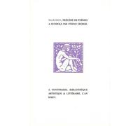 Maximin Précédé de Poèmes à Gundolf - Stefan George - Fata Morgana - broché - Poésie